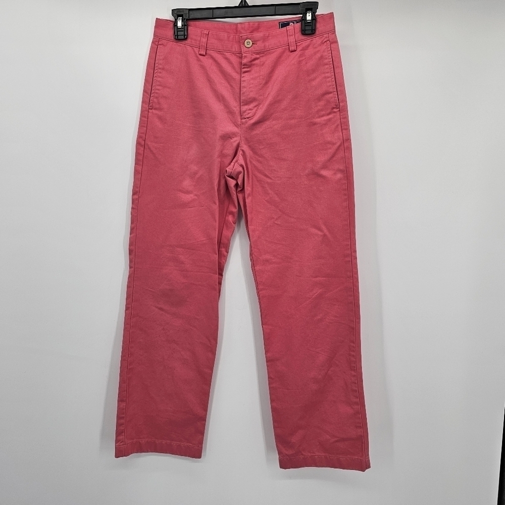 Vineyard Vines Boys' Breaker Pants Chinos Sailors Red Sz 18 Nwot
